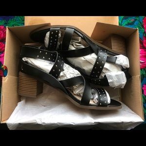 Torrid size 10.5 strappy studded wedged sandle.